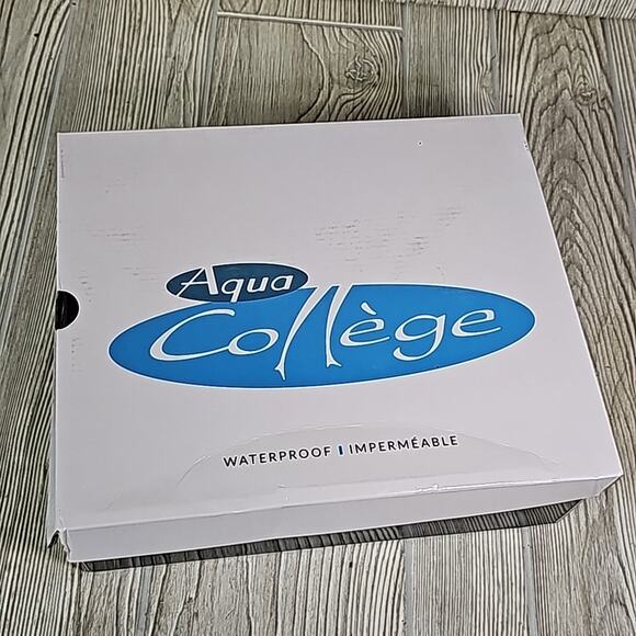 Aqua College Nan Black Leather Waterproof Slip On Mules Womens Size 6 NEW - Picture 14 of 14